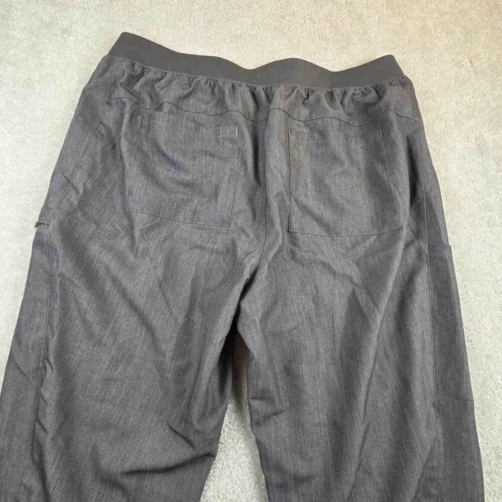 Fabletics On Call Scrub Jogger Pants Womens 2XX / 1X Tall Gray - Picture 3 of 9